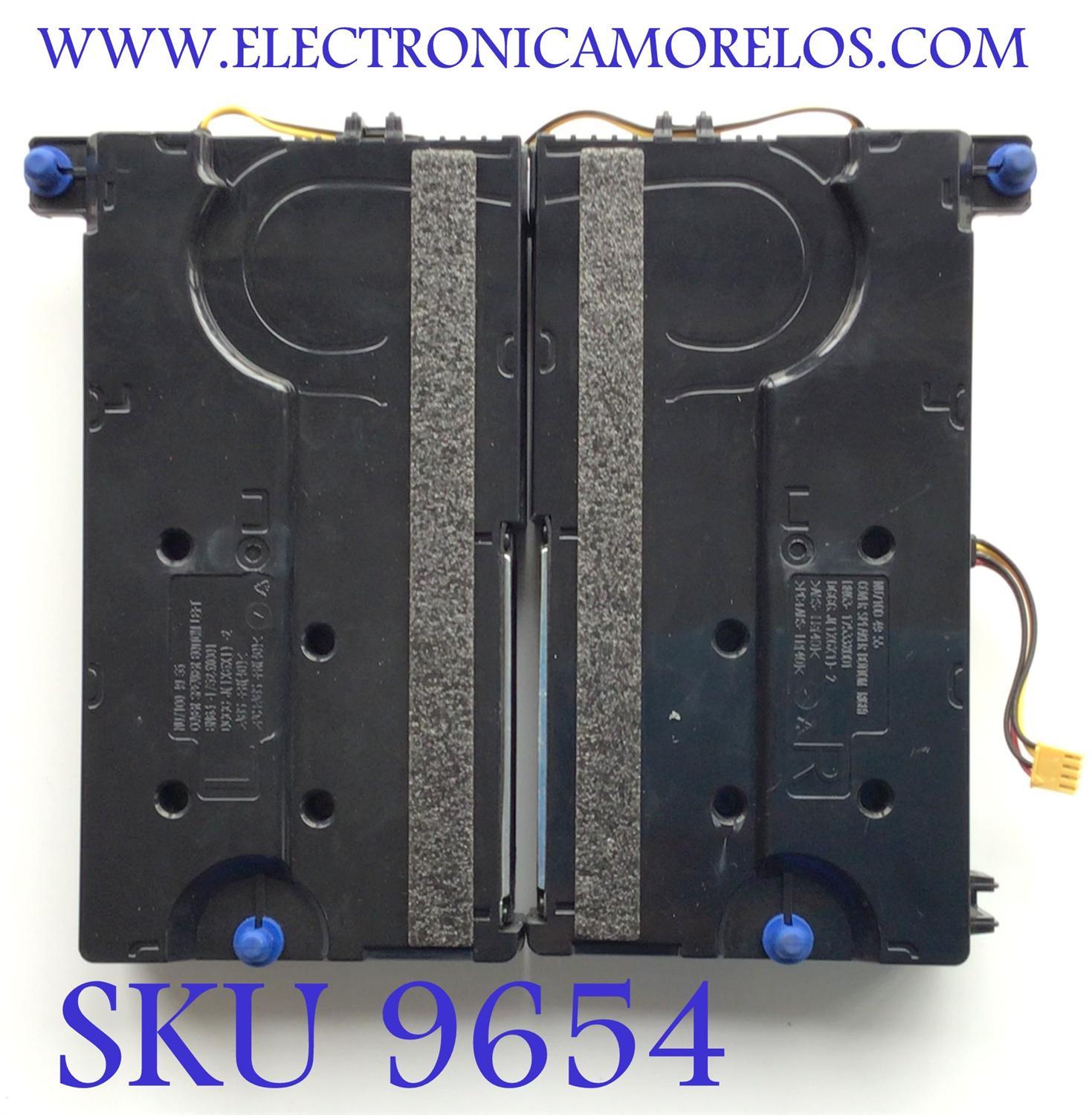 KIT DE BOCINAS PARA TV SAMSUNG ( 2 PZ ) / NUMERO DE PARTE BN96-45632V / BN9645632V / 45632V / BN63-17533X003 / BN63-17523X003 / COVER SPEAKER BOTTOM LEFT / COVER SPEAKER BOTTOM RIGHT / PANEL CY-QB085HGCV1H / MODELO QN85Q60BDFXZA XA07
